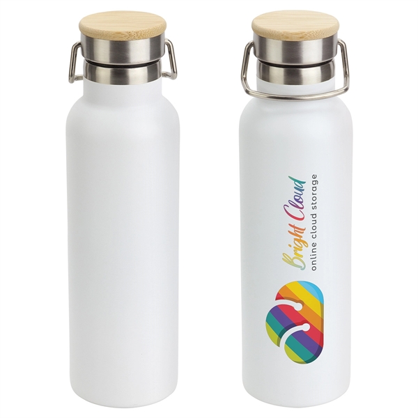 Medium White color option for Barona 20 Oz Vacuum Insulated Stainless Steel Bottle