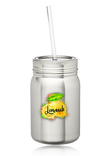 Photo of 22 Oz. Stainless Steel Mason Jars