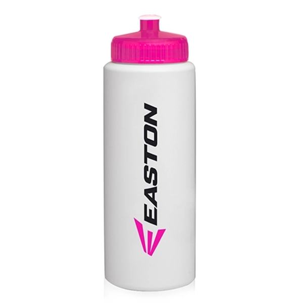 Neon Pink color option for 32 Oz. Hdpe Plastic Sports Water Bottles