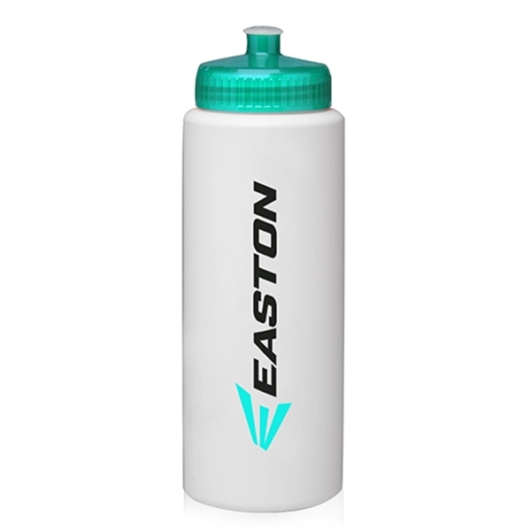 Translucent Aqua color option for 32 Oz. Hdpe Plastic Sports Water Bottles