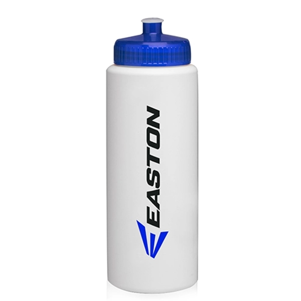 Translucent Blue color option for 32 Oz. Hdpe Plastic Sports Water Bottles