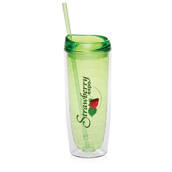 Lime Green color option for 20 Oz. Tall Double Wall Orbit Acrylic Tumblers