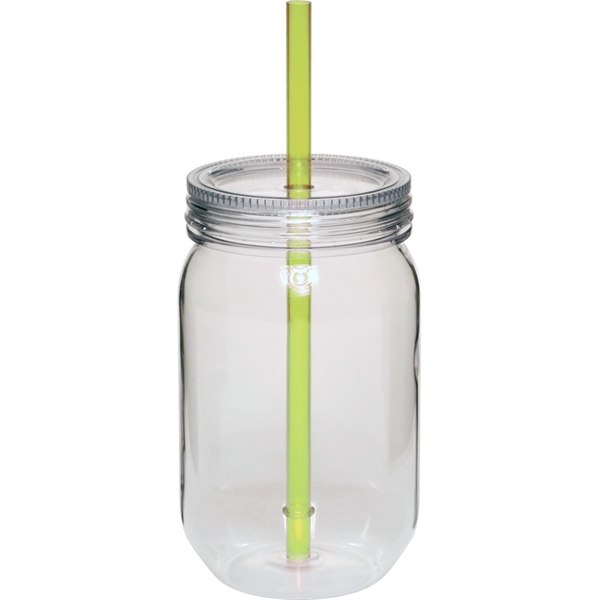 Apple Green color option for 24 Oz. Single Wall Mason Jars