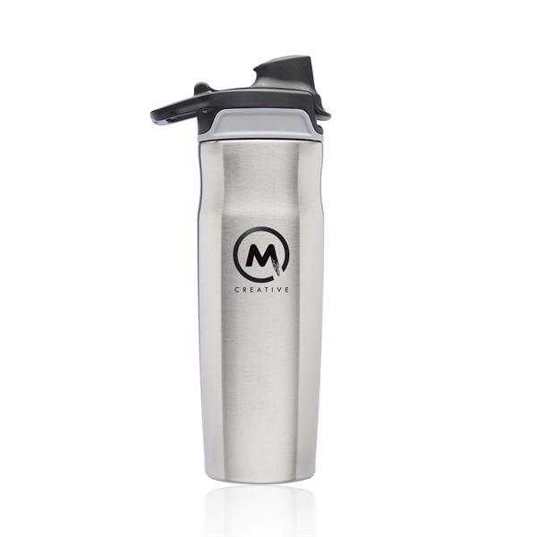 Silver color option for 20 Oz. Juno Water Bottles With Flip Lid