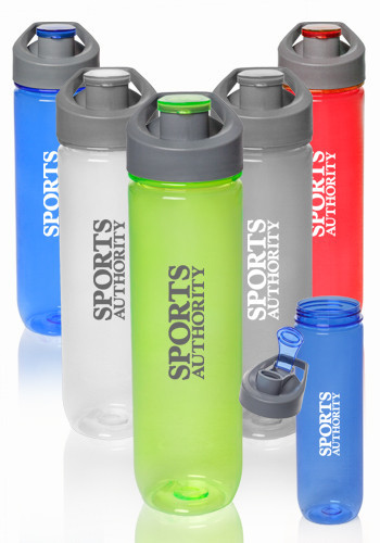 Photo of 28 Oz. Clear Plastic Sports Bottles