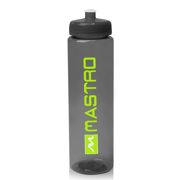 Translucent Smoke color option for 32 Oz. Poly Clear Plastic Water Bottles