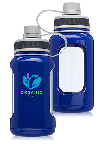 Photo of 22 Oz. Exhibition Glass Water Bottles With Silicone Sleeve