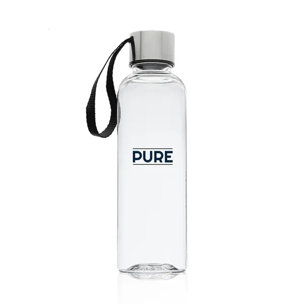 Clear-Black color option for 17 Oz. Genie Plastic Water Bottle With Strap