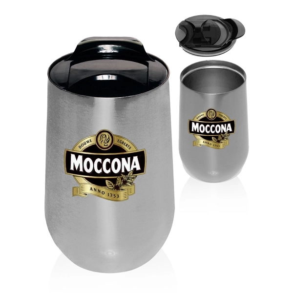 Silver color option for 14 Oz. Stainless Steel Mugs With Side Lock Lid