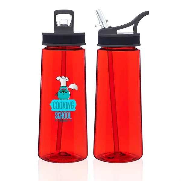 Red color option for 22 Oz. Sports Water Bottles With Straw