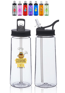 Photo of 22 Oz. Sports Water Bottles With Straw