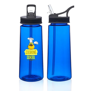 Photo of 22 Oz. Sports Water Bottles With Straw