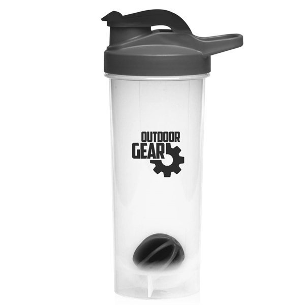 Black color option for 24 Oz. Plastic Shaker Bottles With Mixer