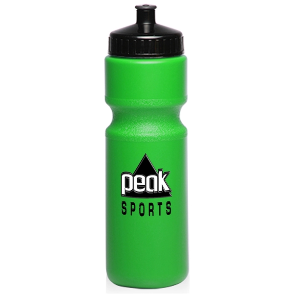 Neon Green color option for 28 Oz. Push Cap Plastic Water Bottles
