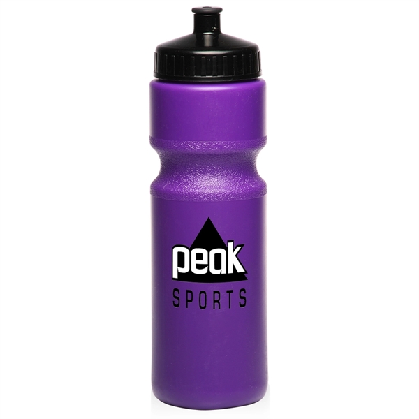 Purple color option for 28 Oz. Push Cap Plastic Water Bottles