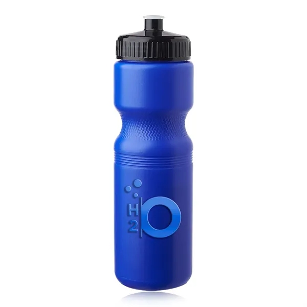 Reflex Blue color option for 28 Oz. Push Cap Plastic Water Bottles