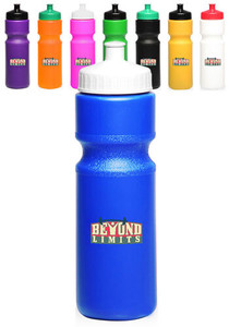Photo of 28 Oz. Push Cap Plastic Water Bottles