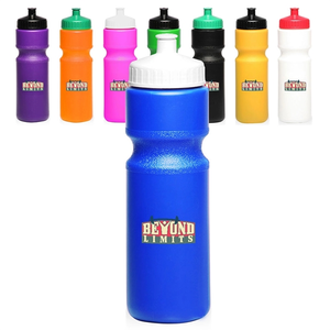 Photo of 28 Oz. Push Cap Plastic Water Bottles