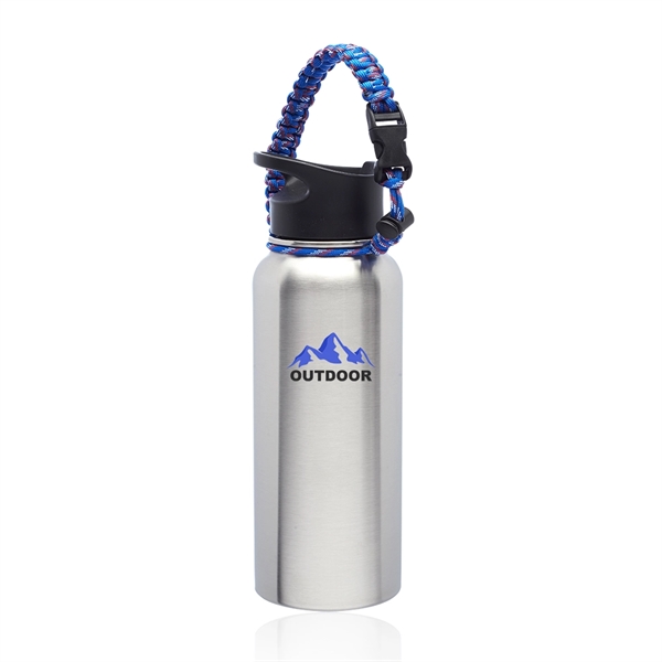 Silver color option for 34 Oz. Vulcan Stainless Steel Water Bottles With Strap