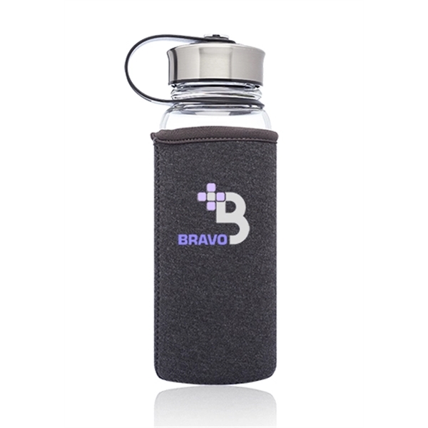 Grey color option for 25 Oz. Kangaroo Glass Bottles In Neoprene Pouch