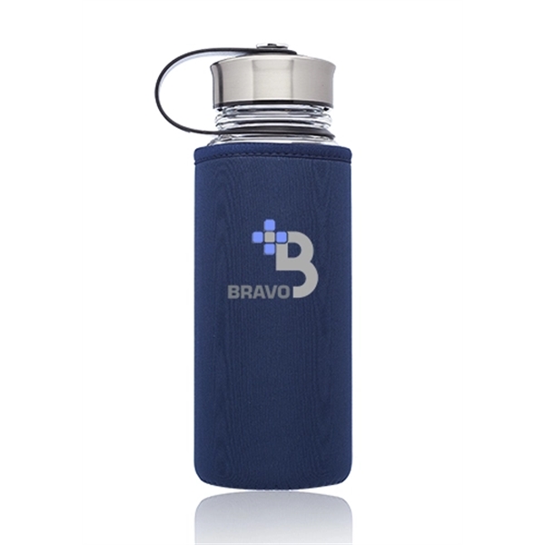 Navy Blue color option for 25 Oz. Kangaroo Glass Bottles In Neoprene Pouch