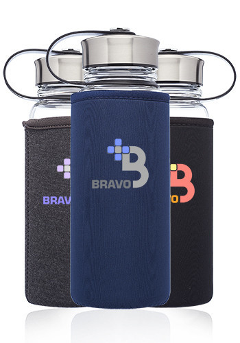 Photo of 25 Oz. Kangaroo Glass Bottles In Neoprene Pouch