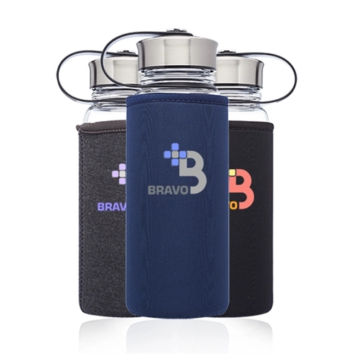 Main photo of 25 Oz. Kangaroo Glass Bottles In Neoprene Pouch