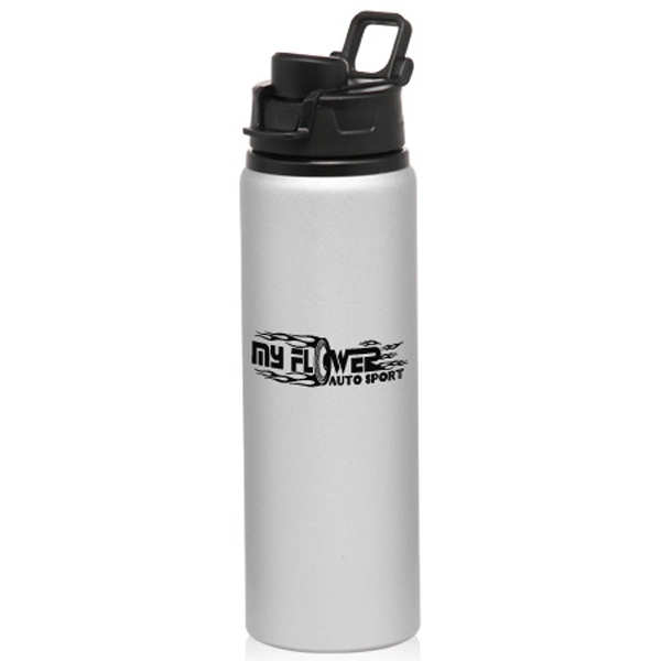 Silver color option for 25 Oz. Aluminum Water Bottles With Snap Lid