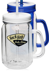 Photo of 17 Oz. Mason Jars With Straw