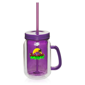 Photo of 17 Oz. Mason Jars With Straw