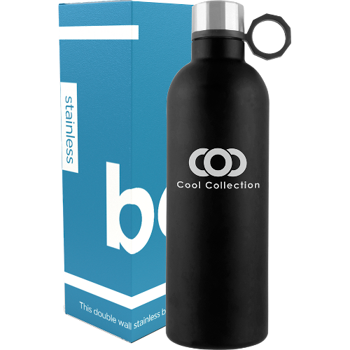Black color option for 24 Oz Peak Double Wall Stainless Water Bottle