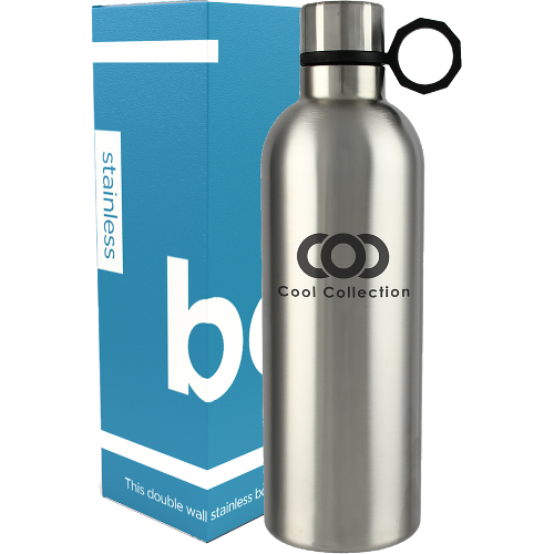 Stainless color option for 24 Oz Peak Double Wall Stainless Water Bottle