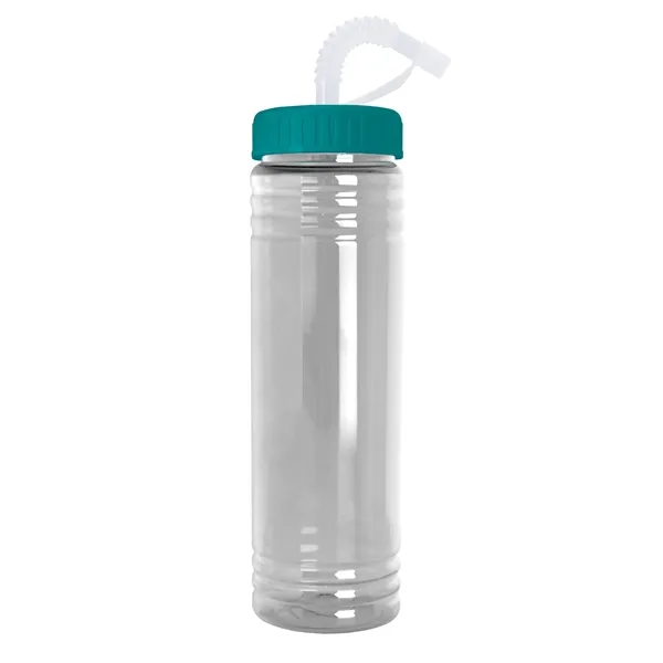 Clear color option for Slim Fit Water Bottle With Straw Lid   24 Oz.