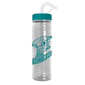 Photo of Slim Fit Water Bottle With Straw Lid   24 Oz.