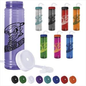 Photo of Slim Fit Water Bottle With Straw Lid   24 Oz.