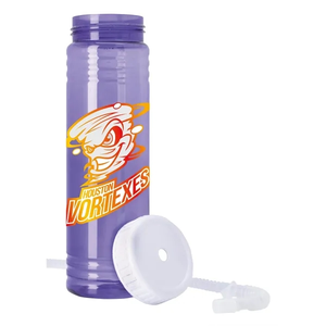 Photo of Slim Fit Water Bottle With Straw Lid   24 Oz.