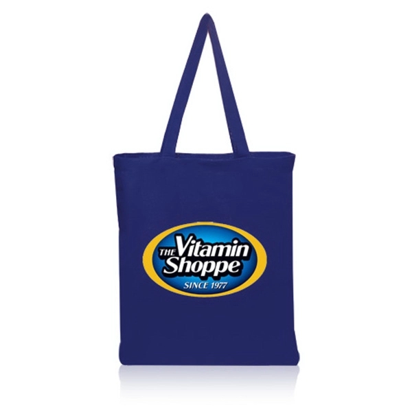 Royal Blue color option for 4oz Color Cotton Canvas Tote Bags