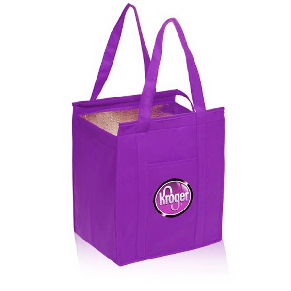 Purple color option for Non Woven Insulated Tote Bags