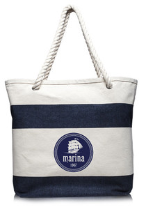 Photo of Striped Canvas Tote Bags With Rope Handles