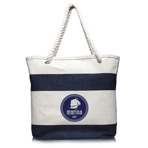 Photo of Striped Canvas Tote Bags With Rope Handles