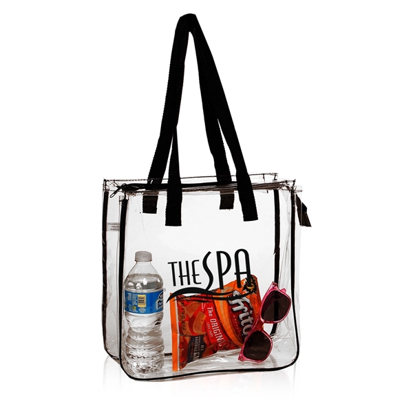Clear-Black color option for Clear Tote Bags