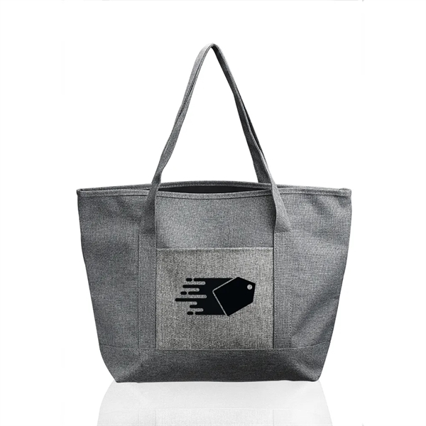 Grey color option for Dungaree Pocket Heathered Tote Bags