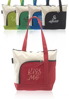 Zipper Polyester Tote Bags