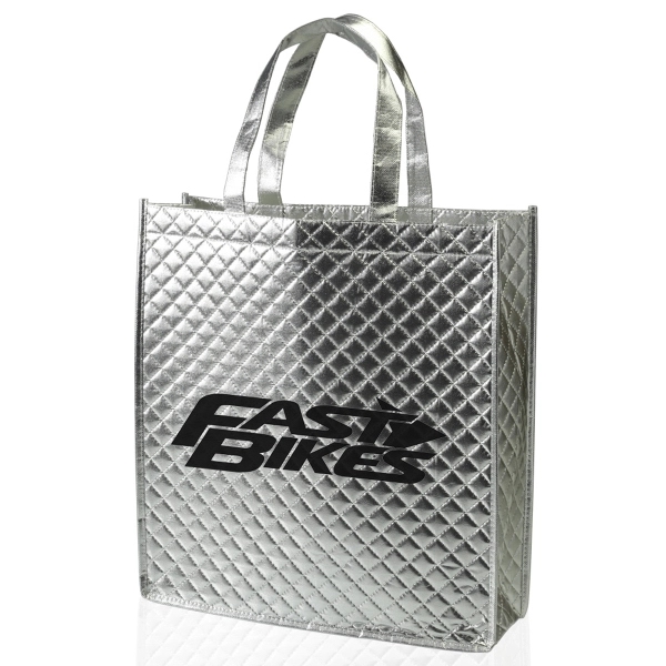 Silver color option for Laminated Non Woven Tote Bags