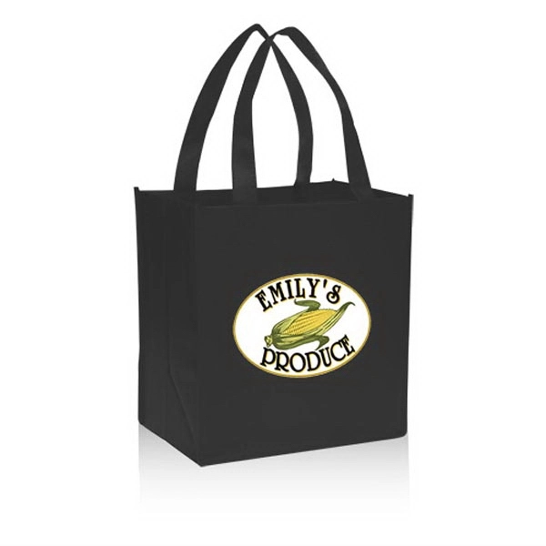 Black color option for Value Non Woven Grocery Tote Bags