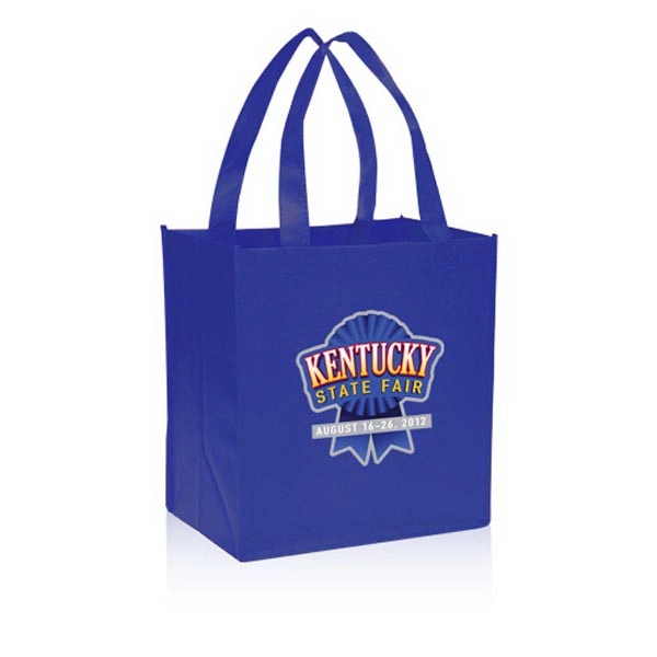 Blue color option for Value Non Woven Grocery Tote Bags
