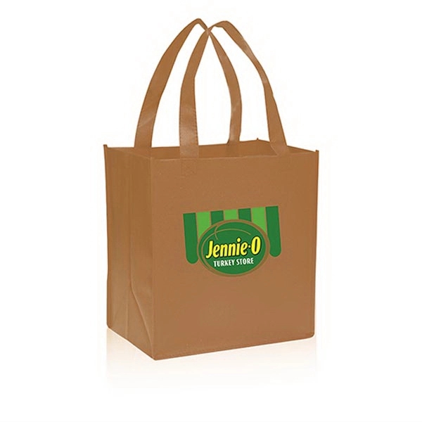 Khaki color option for Value Non Woven Grocery Tote Bags