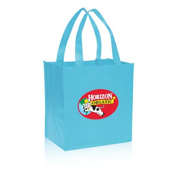 Sky Blue color option for Value Non Woven Grocery Tote Bags