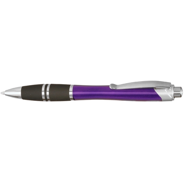 Purple color option for Silver Accent Grip Plastic Pens