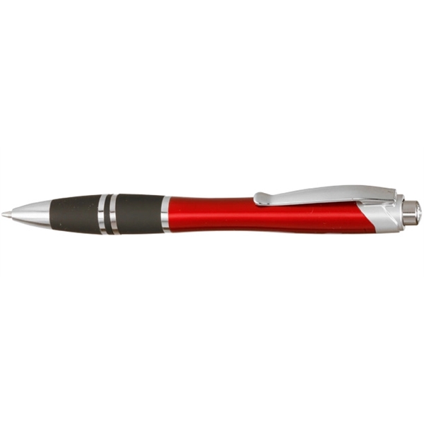 Red color option for Silver Accent Grip Plastic Pens